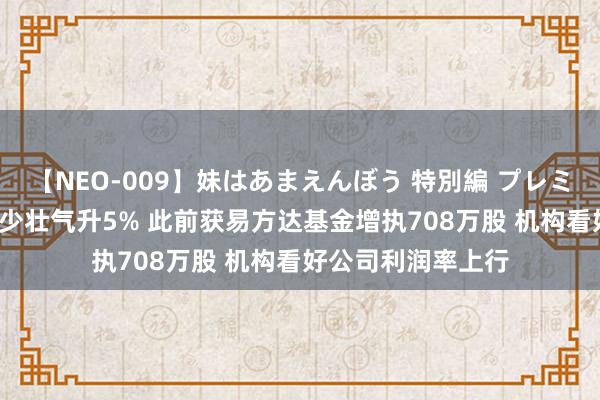 【NEO-009】妹はあまえんぼう 特別編 プレミアおなら ひかる 少壮气升5% 此前获易方达基金增执708万股 机构看好公司利润率上行