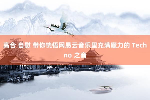 高合 自慰 带你恍悟网易云音乐里充满魔力的 Techno 之音